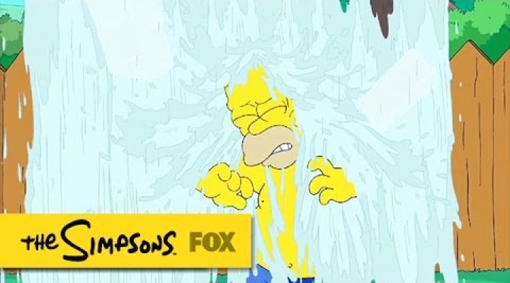 The Simpsons Ice Bucket Challenge